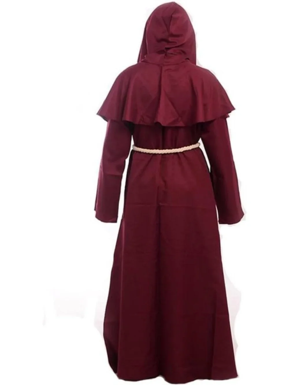 Medieval Hooded Monk Robe Costume | Renaissance Priest Cosplay Outfit